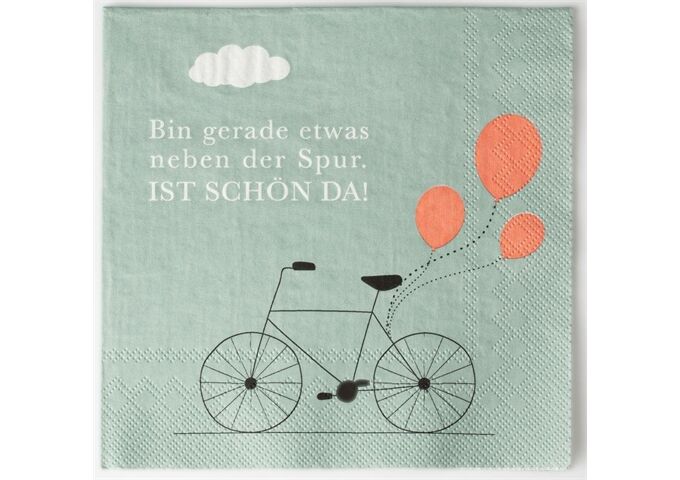 Räder Serviette 33x33cm Bin gerade etwasneben...