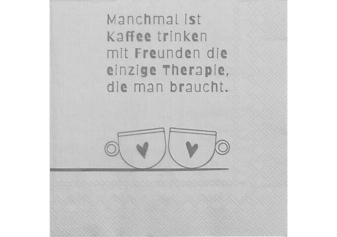 Räder Serviette 33x33cm, Manchmal ist Kaffee trinken...
