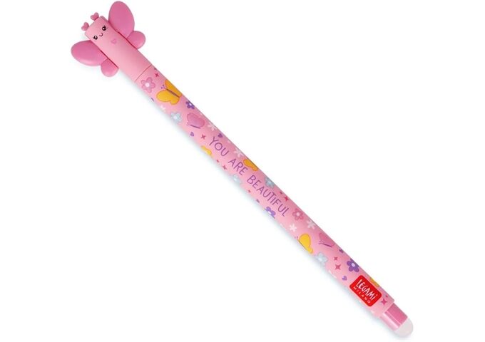 Legami ERASABLE PEN - BUTTERFLY- PINK INK