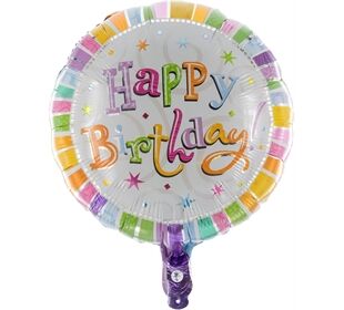 Vedes Happy Birthday Folienballon bunt