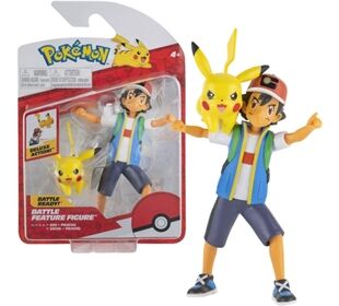 Jazwares POK Ash & Pikachu Figur