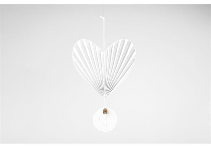 Räder Herz Anhänger Plissiertes Herz oben20x13,5x1cm