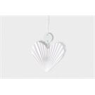 Räder Herz Anhänger Plissiertes Herz unten 12x10x1cm