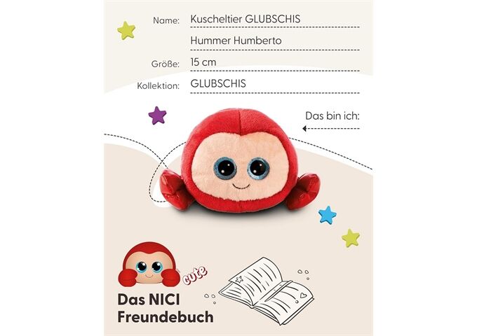 Nici Kuscheltier GLUBSCHIS Hummer