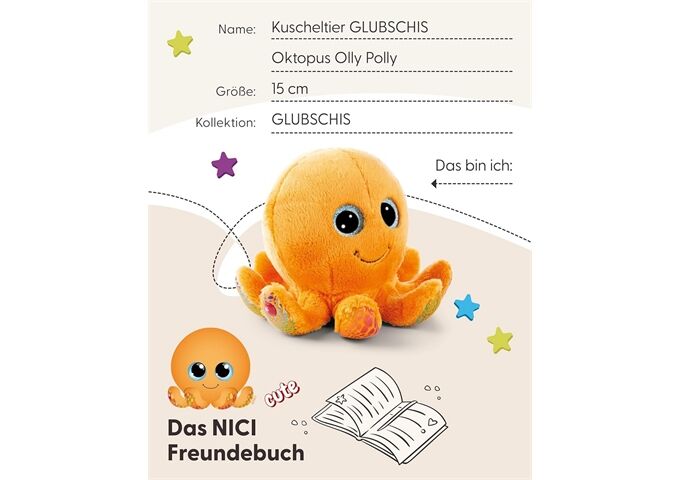 Nici Kuscheltier GLUBSCHIS Oktopus