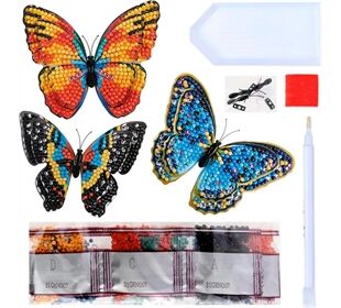 CRYSTAL ART Kreativset Diamond Painting Butterflies