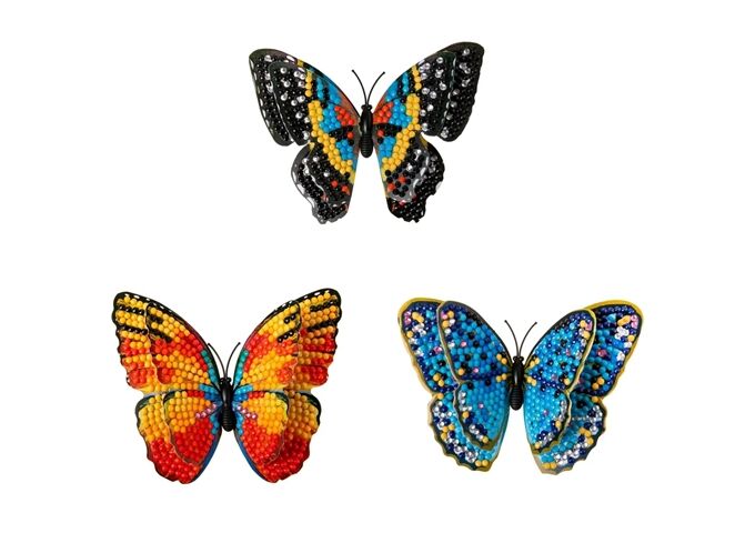 CRYSTAL ART Kreativset Diamond Painting Butterflies
