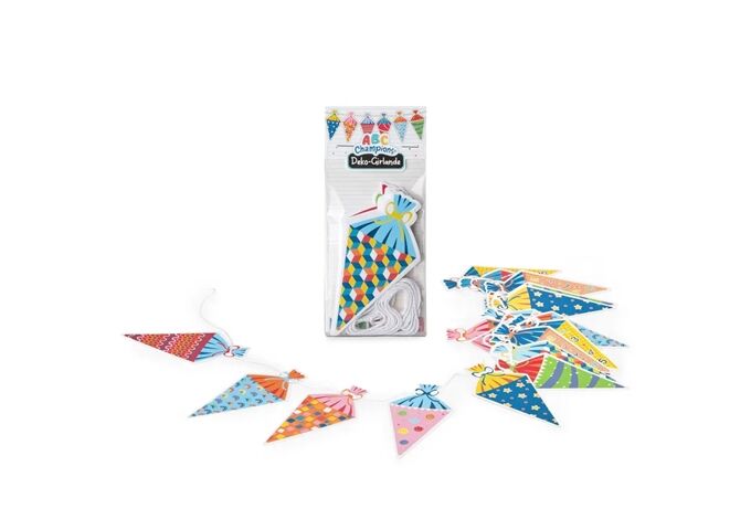 TRENDHAUS Girlande Schultüten ABC Champions