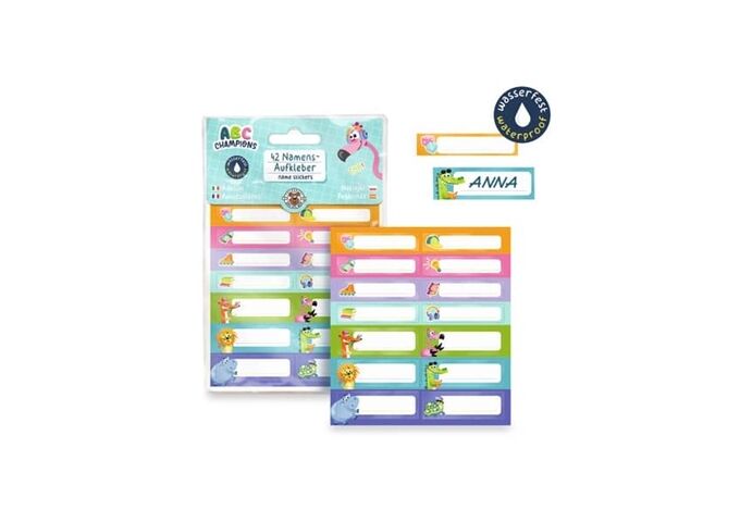 TRENDHAUS Namensetiketten ABC Champions
