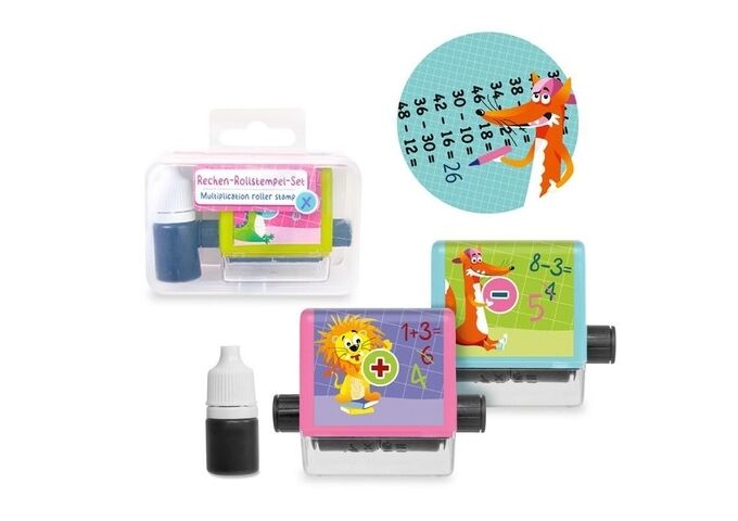 TRENDHAUS Rollstempel Rechnen ABC Champions sort.