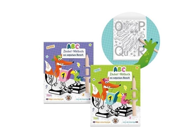 TRENDHAUS Zaubermalbuch m.Bleistift ABC Champions