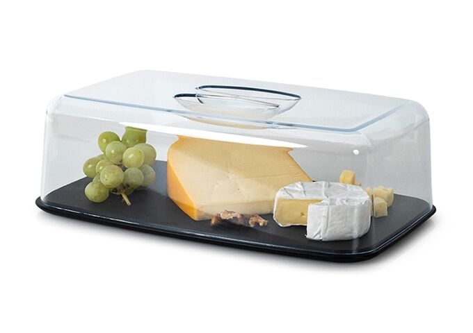 Continenta Holzpapierfaser Käseglocke, Duracore 34x21x11 cm