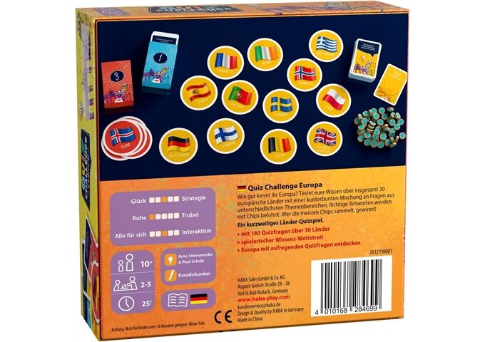 Haba Quiz Planet Europa, Deutsch