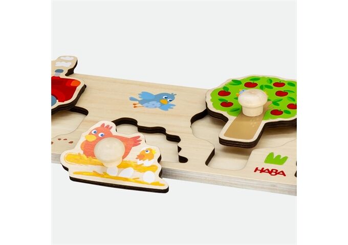 Haba Greifpuzzle Bauernhof, (De/E/F/Nl/It/Es)