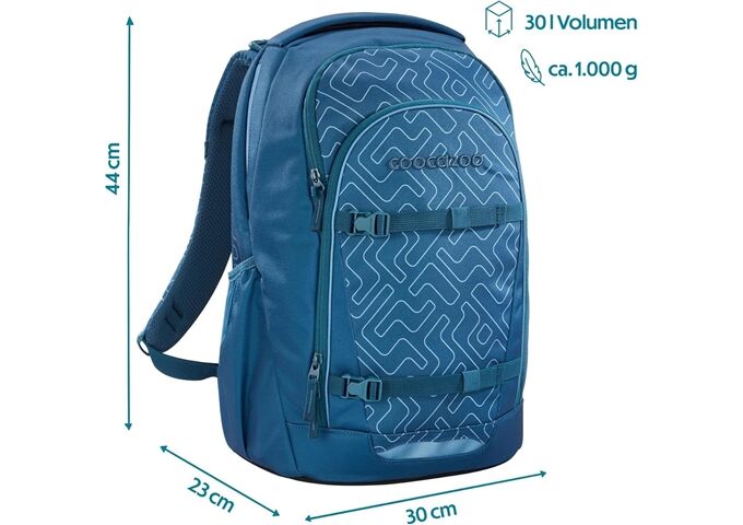 Coocazoo Rucksack EVERY, Blue Maze