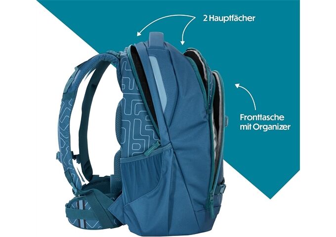 Coocazoo Rucksack EVERY, Blue Maze
