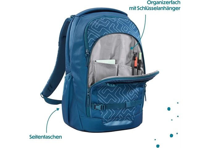 Coocazoo Rucksack EVERY, Blue Maze