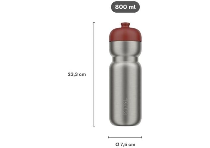 MEPAL EDELSTAHL TRINKFLASCHE PULL SPORT 8