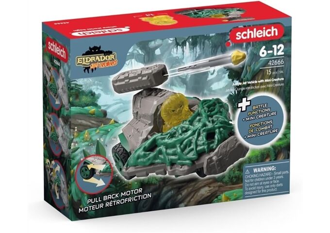 Schleich Dschungel Düsenjet Fahrzeug mit Min