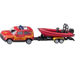 Siku SIKU Land Rover Defender mit Boot