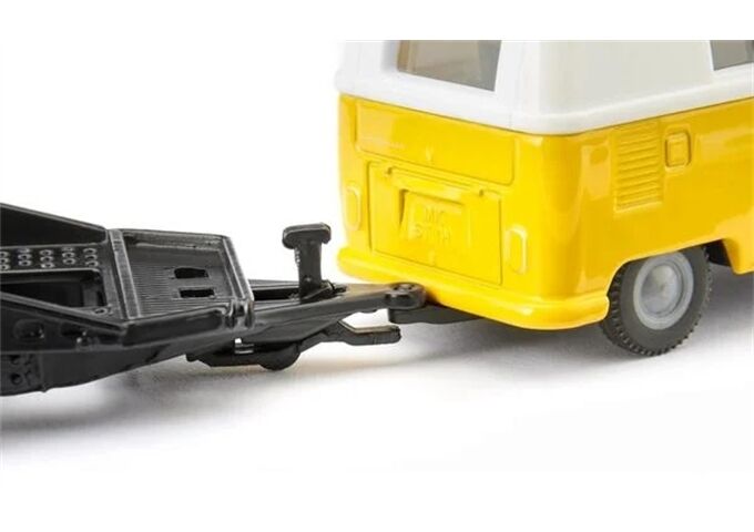 Siku VW T1 mit Anhänger und VW Käfer