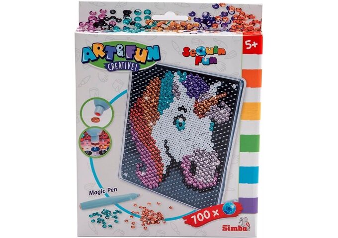 Art & Fun A&F Sequin Einhorn