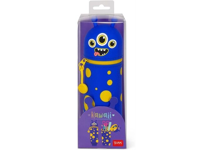 Legami KAWAII 2-IN-1 SOFT SILICONE PENCIL CASE - MONSTER