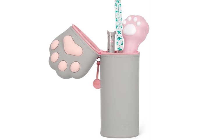 Legami KAWAII 2-IN-1 SOFT SILICONE PENCIL CASE - KITTY