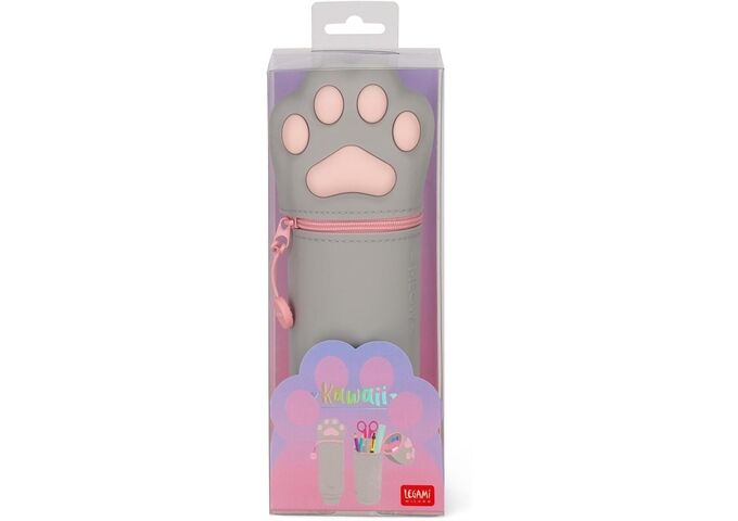 Legami KAWAII 2-IN-1 SOFT SILICONE PENCIL CASE - KITTY