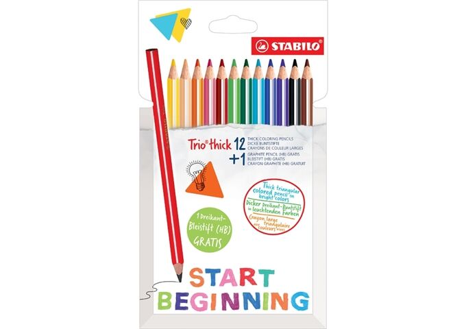 STABILO Farbstiftetui Trio 12ST+ 1 Gratis
