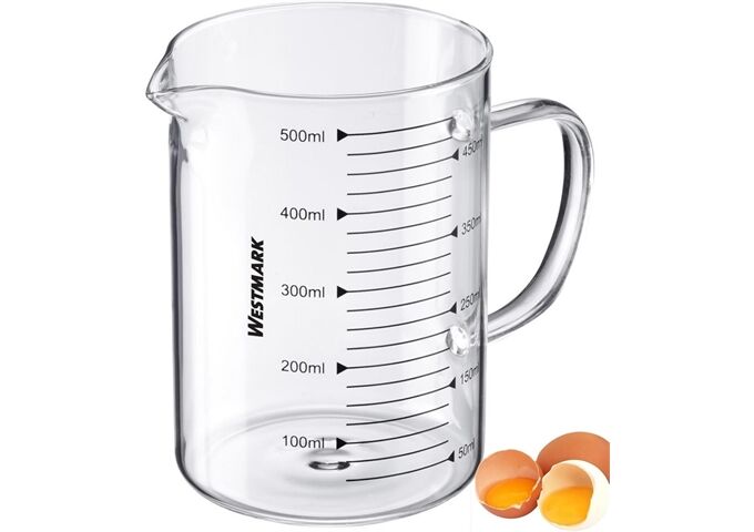 Westmark Messkanne, Glas, 0,5 l, geschlossener Griff
