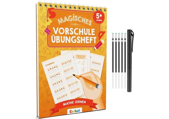 Edubini Magisches Vorschule Übungsheft Mathe Le