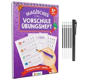 Edubini Magisches Vorschule Übungsheft Schreibs