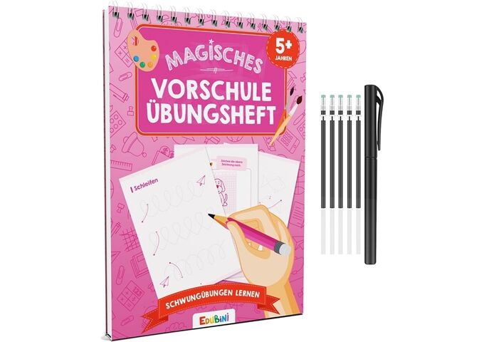 Edubini Magisches Vorschule Übungsheft Schwungü