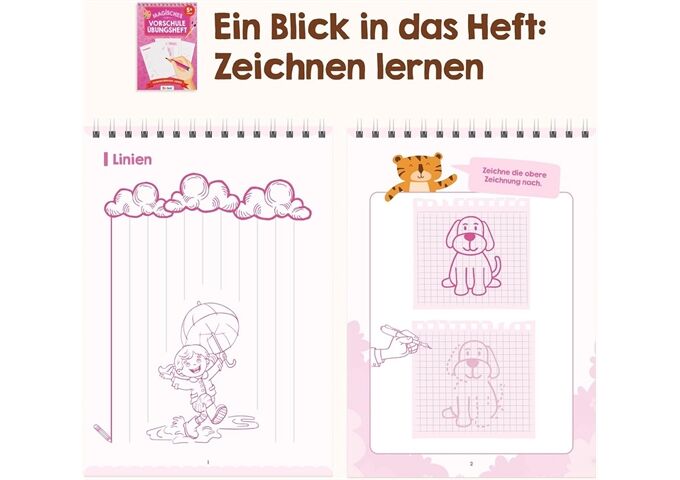 Edubini Magisches Vorschule Übungsheft Schwungü