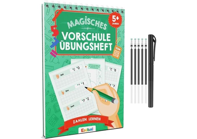 Edubini Magisches Vorschule Übungsheft Zahlen L