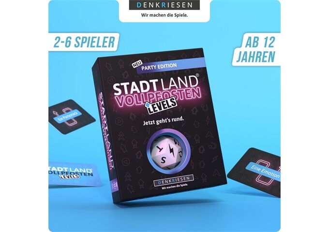 Denkriesen STADT LAND VOLLPFOSTEN Levels Party