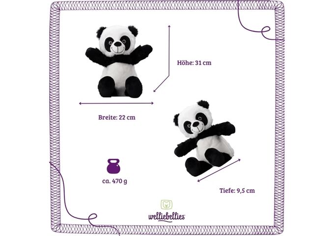 welliebellies welliebellies Wärmetier groß Panda