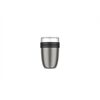 MEPAL thermo lunchpot ellipse - gebürstet nordic black