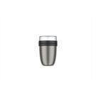 MEPAL thermo lunchpot ellipse - gebürstet nordic black