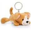 Nici Schlüsselanhänger Hund braun 10 cm liegend GREEN