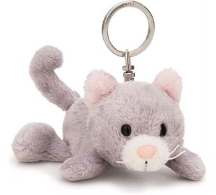 Nici Schlüsselanhänger Katze grau 10 cm liegend GREEN