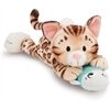 Nici Kuscheltier Katze Bengal & Fisch30cm liegend GREEN