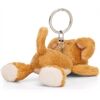 Nici Schlüsselanhänger Hund braun 10 cm liegend GREEN