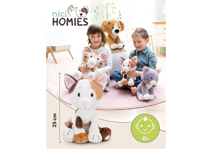 Nici Kuscheltier Glückskatze 25cm sitzend GREEN