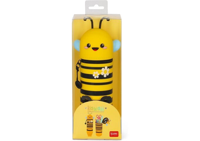 Legami KAWAII 2-IN-1 SOFT SILICONE PENCIL CASE - Bee