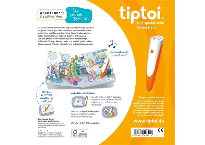 Ravensburger Tiptoi® Abenteuer Großwerden Liv Geht A