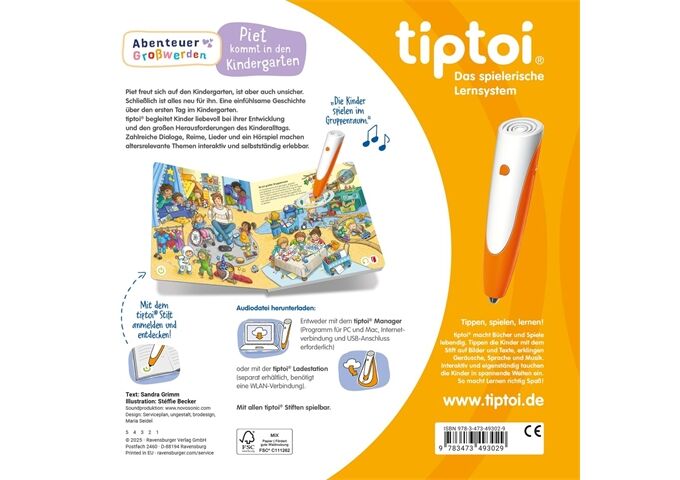 Ravensburger Tiptoi® Abenteuer Großwerden Piet Kommt