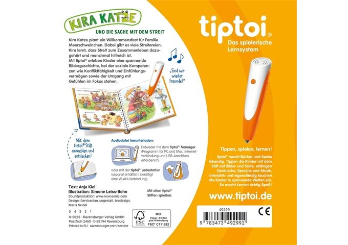 Ravensburger Tiptoi® Kira Katze Und Die Sache Mit Dem