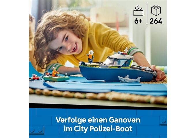 LEGO® City Verfolgungsjagd Im Polizeiboot